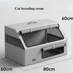 Tienda de seguridad cerrada especial para gatos femeninos, nido para habitación de gatos, jaulas espaciales grandes transpirables, resistentes al desgaste y plegables