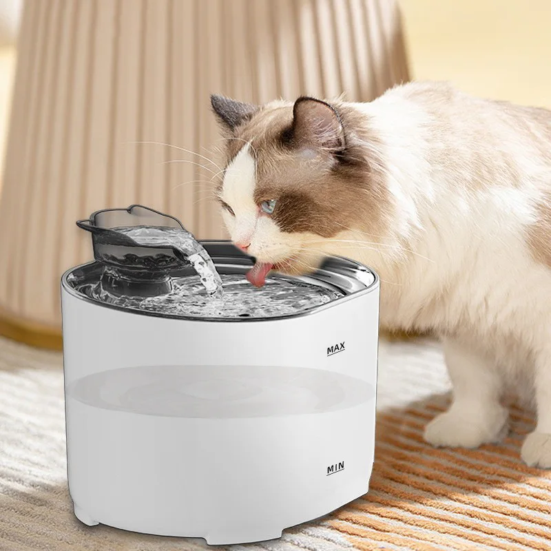 Bebedero automático con filtro para gatos y perros – Fuente de agua en movimiento - imagen 2