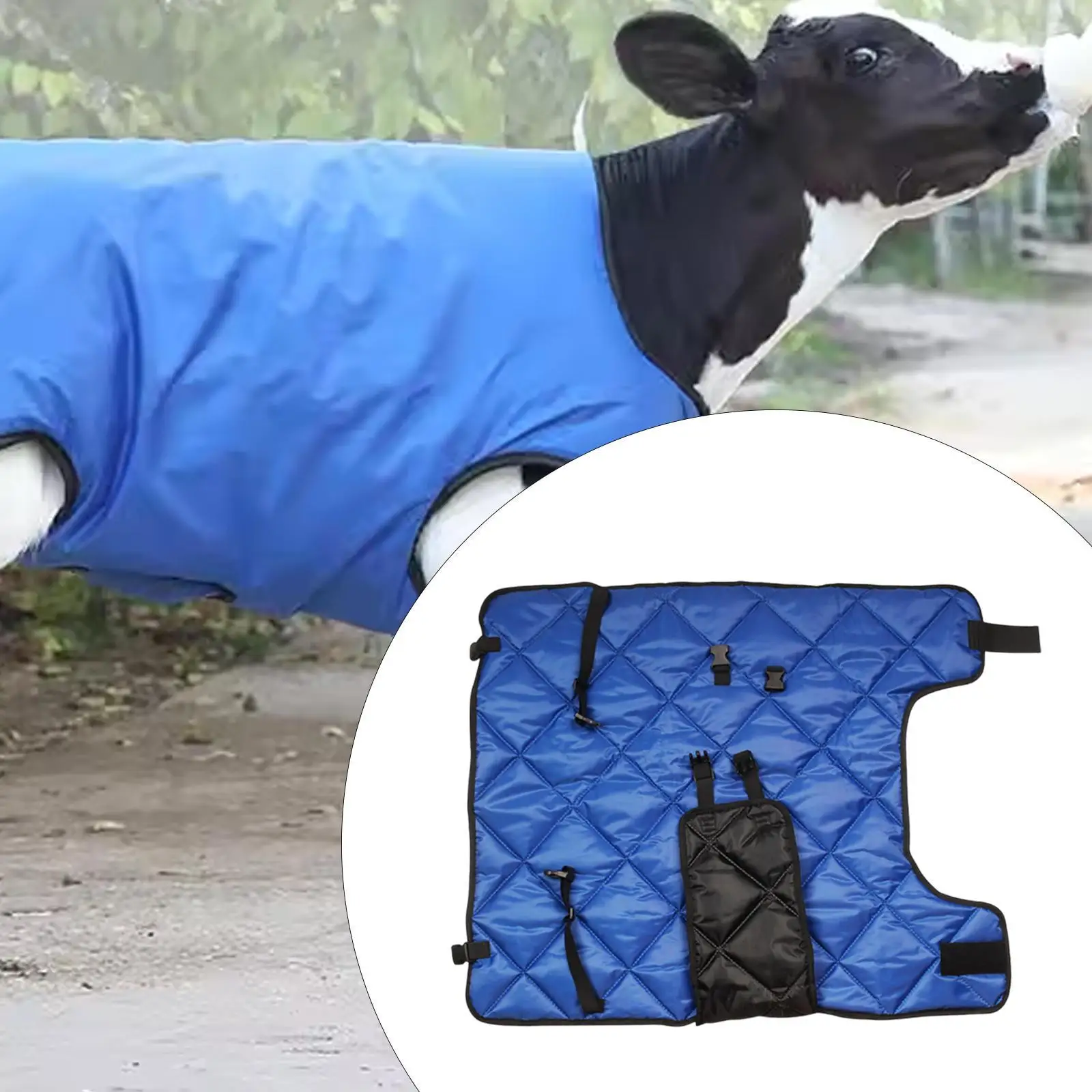 Calf Blanket Calf Saver Coat Cow Warmming Jacket Calf Warm Clothes for Livestock