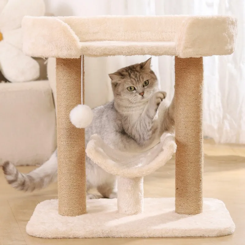 Marco de escalada para gatos, rascador de Sisal, poste rascador para gatos, muebles para saltar, columna, Protector de sofá, juguete rascador para casa de gatos - imagen 3