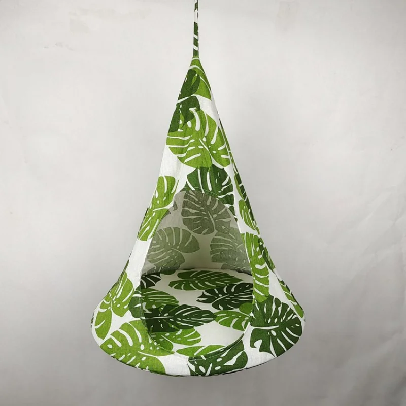 Hamaca colgante cónica para Cama de Gato, tienda de esponja de lino transpirable, cubierta de jaula con forma de cono creativo, suministros para mascotas - imagen 4