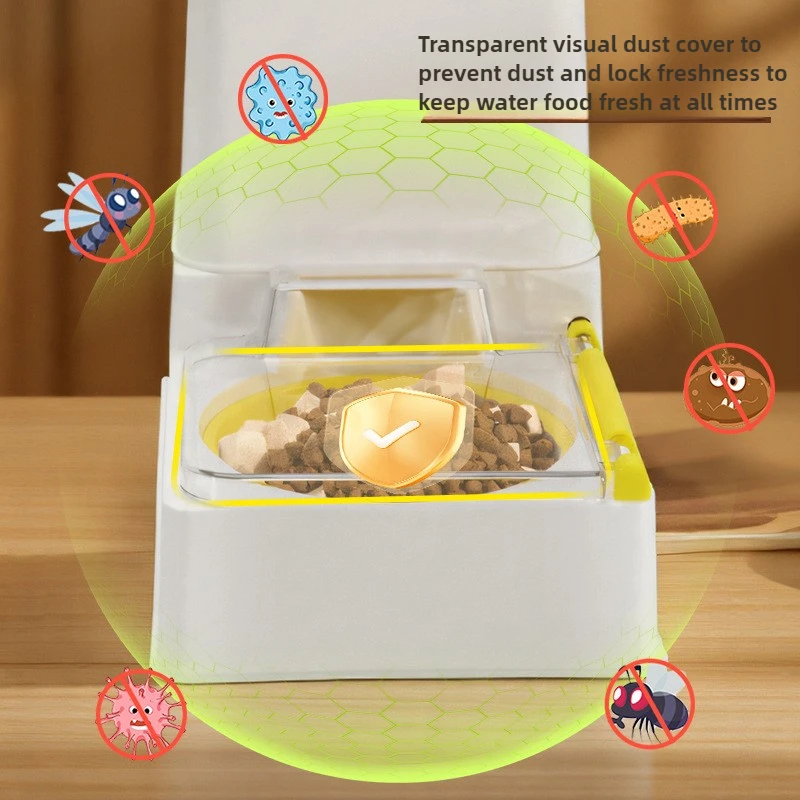 Comedero automático para gatos, cuenco profesional para gatos, comedero para mascotas, cuencos de cerámica de acero inoxidable, alimentador para croquetas, dispensador de comida para mascotas - imagen 2