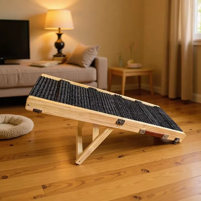 Rampa plegable para perros – Altura ajustable para cama o sofá - imagen 3