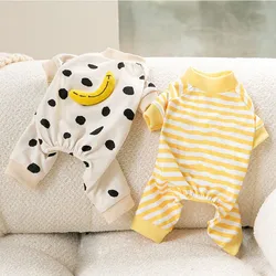Mono de algodón a rayas para perros pequeños, Chihuahua y gatitos