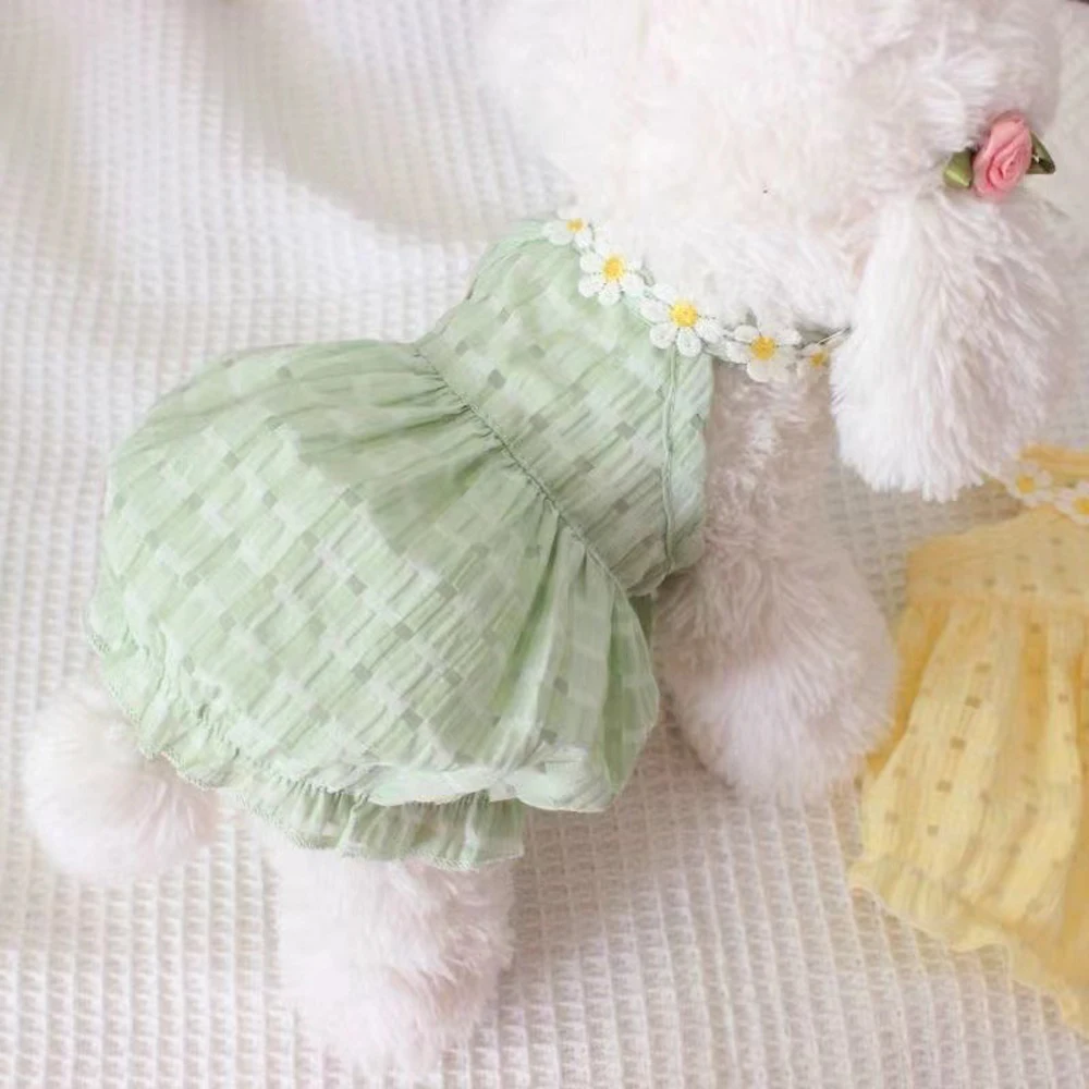 Vestido veraniego para gatos y perros pequeños – falda floral - imagen 3