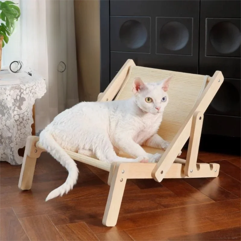 Almohadilla para rascar gatos, reclinable, construcción sólida, sofá basculante para gatos, juguete para todas las estaciones ajustable en altura - imagen 2