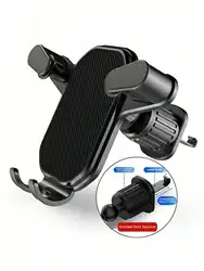 Soporte móvil coche antivibración con gancho invertido universal