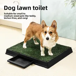 Tapete antiderrames para cachorros de césped sintético