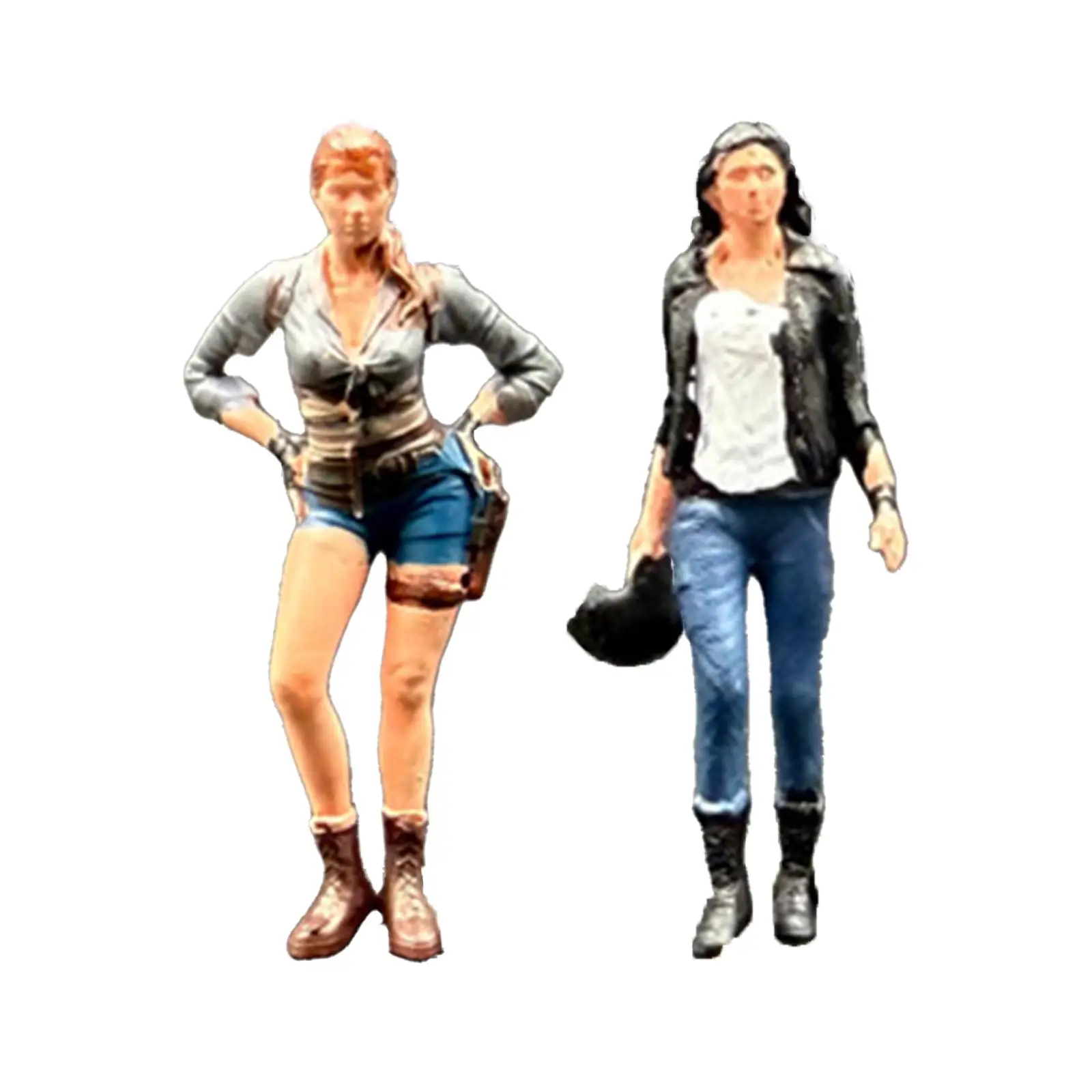 1/64 Miniature Figure, Mini-Person Figure, Motorcycle, Girl, Photography Prop, 1/64 Miniature Figure, Mini-Person Figure, Motorcycle, Girl, Photography Prop,