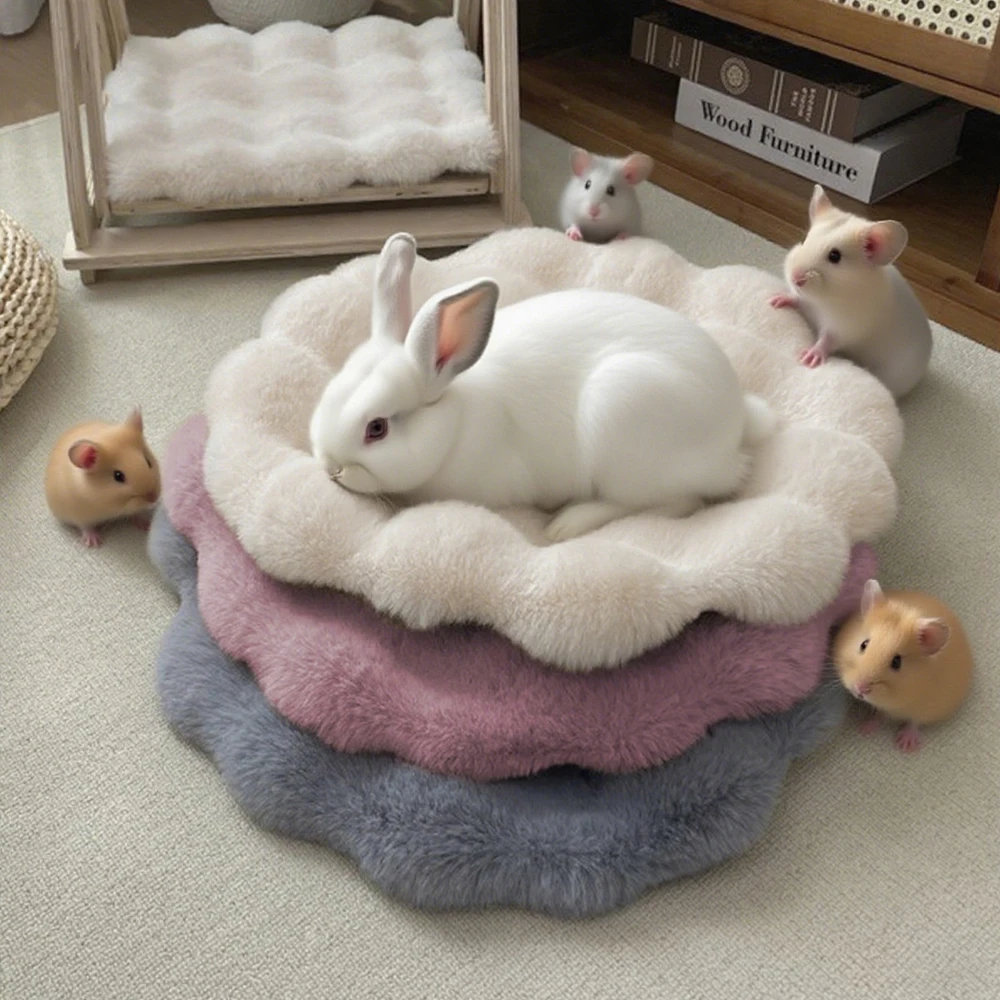 Cama nido de felpa suave acolchada para gatos y perros pequeños - imagen 2