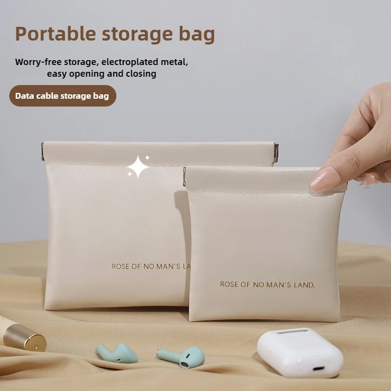 Bolso pequeño PU multiusos para gatos y perros, ideal para accesorios