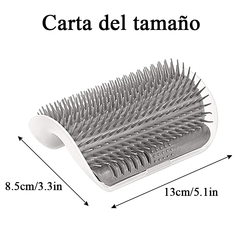 Peine con hierba gatera para gatos, cepillo suave para esquina de pared, masaje, frota la cara con un peine para cosquillas, suministro de aseo para mascotas - imagen 2