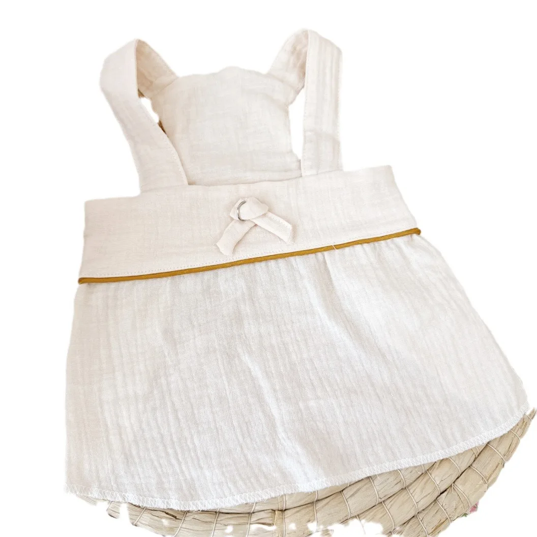 Primavera/Verano vestido de tirantes para mascotas Teddy pequeño tamaño mediano perro Estilo Princesa ropa para mascotas vestido de tirantes ropa para perros pequeños - imagen 5
