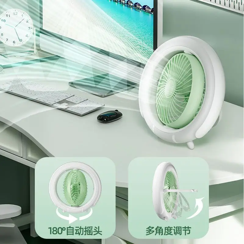 Ventilador de verano para mascotas para perros pequeños, potente disipación de calor, Villa para gatos, jaula para gatos, ventilador de techo pequeño móvil montado en la pared, productos para mascotas - imagen 3