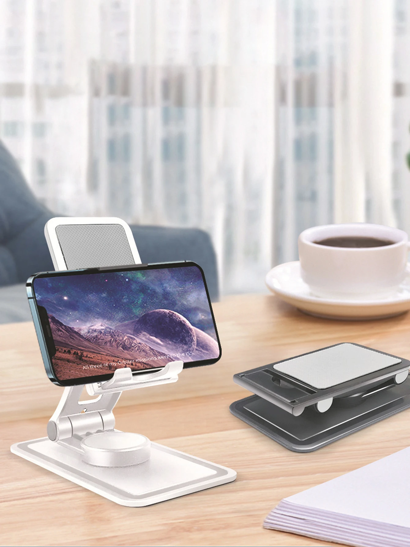 Soporte manos libres plegable para móvil y tablet – Para dueños de mascotas - imagen 5