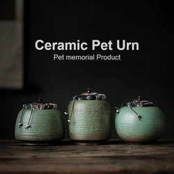 Urna Retro para cenizas de perros y gatos – Cerámica decorativa