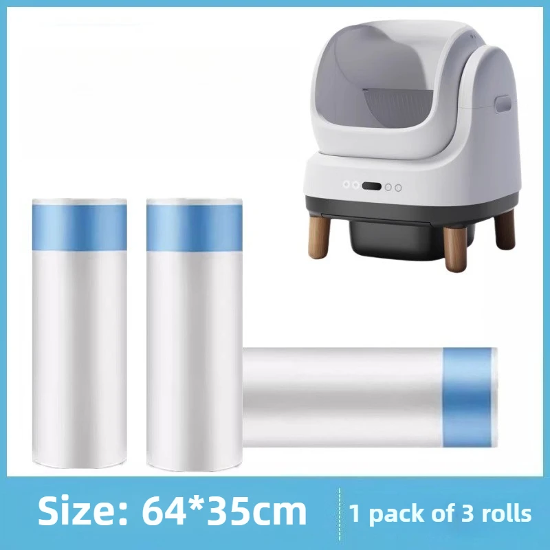 Bolsa de arena para gatos con cordón, bolsas de arena para gatos de gran capacidad, accesorios para gatitos, caja de arena, bolsa de basura, suministros de baño para gatitos y mascotas - imagen 5