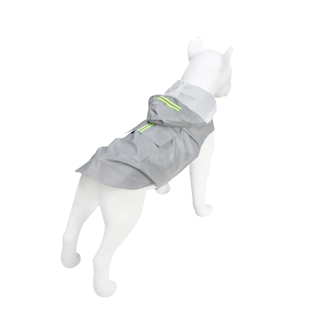 防水犬のレインコート,反射性,汚れに強い,大型のペット服,大型の犬用のフード付きスウェットシャツ,ゴールドの再利用可能なジャケット,XL-6XL - imagen 5