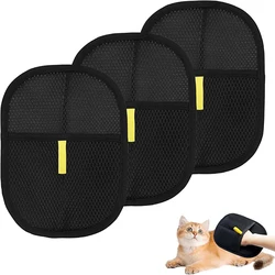 Guante removedor de pelo para mascotas, guantes electrostáticos para depilación de mascotas para sofá, guantes de aseo para gatos, removedor de pelo reutilizable para perros y gatos