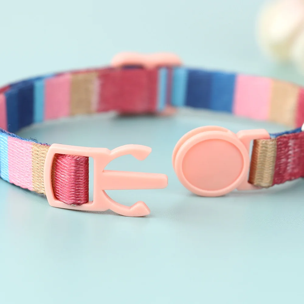 Collar personalizado para gatos, collares para cachorros y gatitos de liberación rápida, Collar ajustable para mascotas con etiqueta de identificación grabada, campana para perros pequeños y gatos - imagen 4