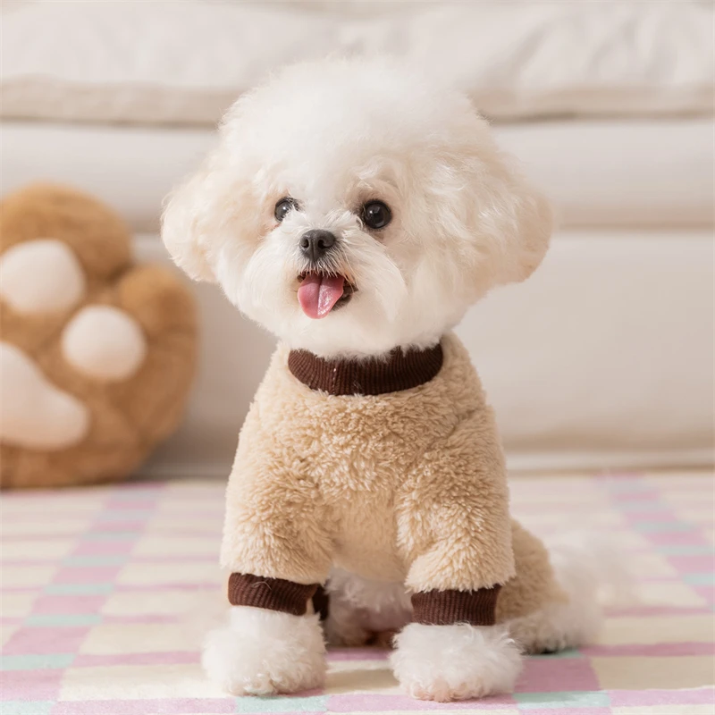 Sudadera de terciopelo para perros pequeños Corgi y Chihuahua - imagen 4