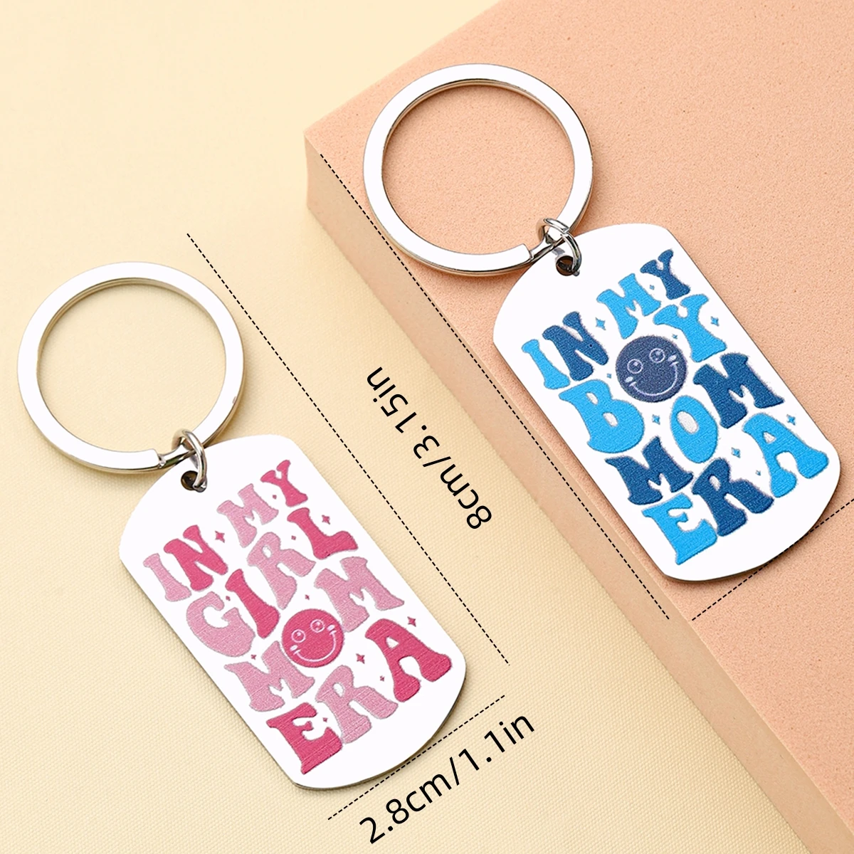 LLavero de la Era de la madre, regalo de cumpleaños de hijo e hija, la mejor mamá embarazada de la historia, Idea de regalo para niño y niña - imagen 2