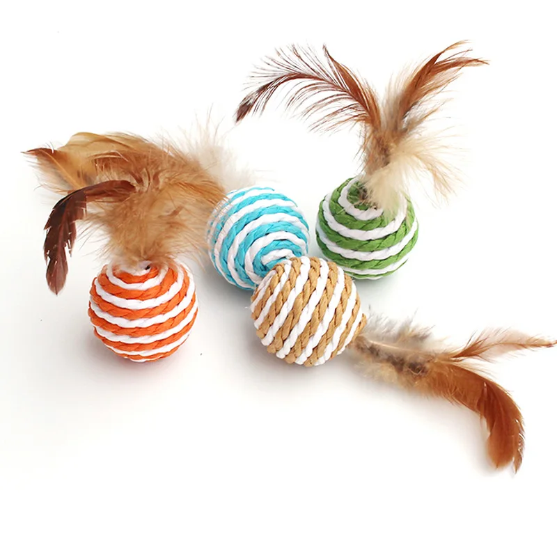 Varita de juguete para gatos, varita de plumas con campana, jaula para ratón, juguetes de plástico Artificial colorido, juguete de rompecabezas para gatos, suministros para mascotas, Color aleatorio, 1 ud. - imagen 3