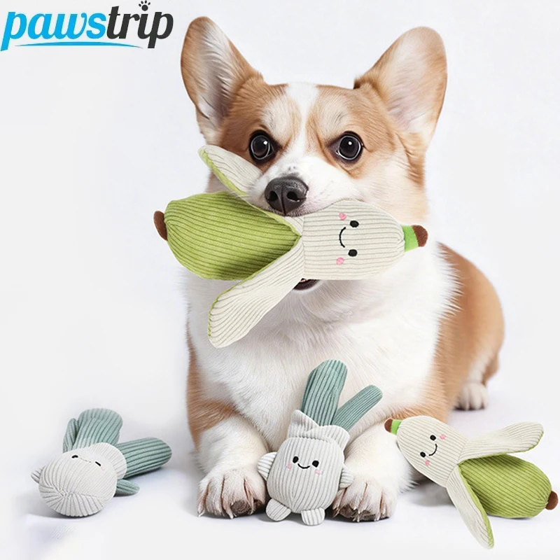 Juguete peluche plátano resistente para perros pequeños y medianos - imagen 3