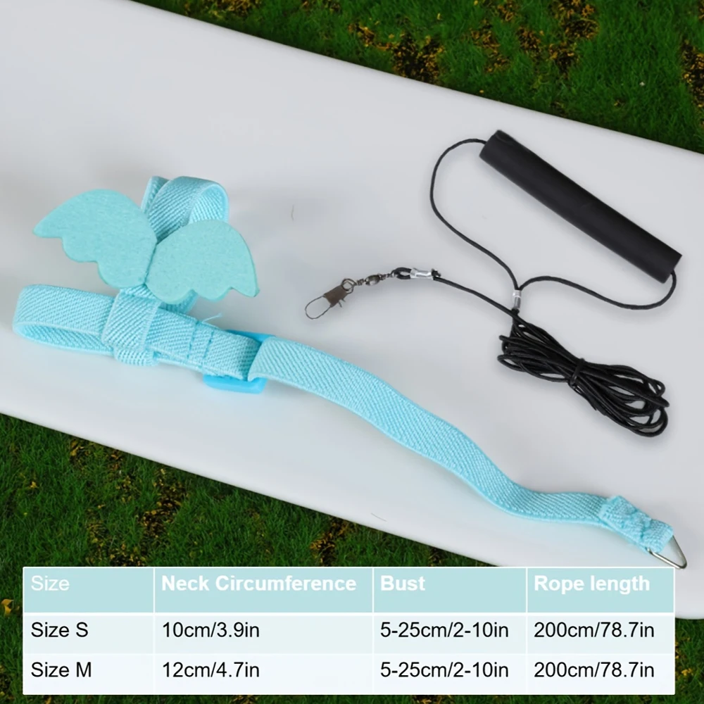 Arnés ajustable para loros y pájaros, diseño de correa de entrenamiento antimordida, correa para loros pequeños, adiestramiento al aire libre, tracción, 1 ud. - imagen 2