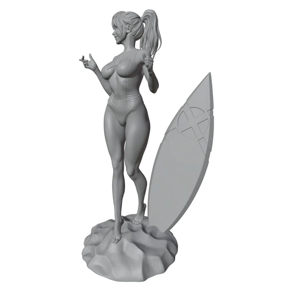 Kit de figura de resina 1/24 – Miniatura decorativa DIY sin montar - imagen 2