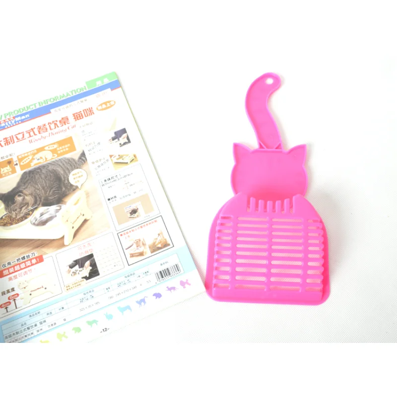 Caja de arena de dibujos animados para gatos, pala de arena para mascotas, herramienta de limpieza para cachorros y gatitos, suministros de limpieza de inodoro - imagen 4