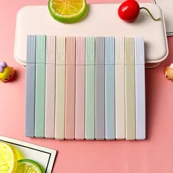 Resaltadores pastel 12 colores sin sangrado - punta suave para clase