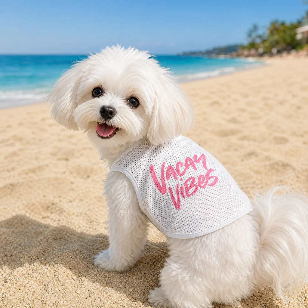 Chaleco de verano transpirable para perros – malla ligera azul/gris - imagen 5