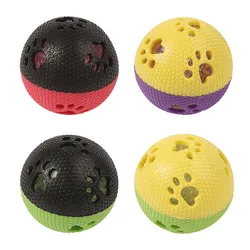 Pelota de juguete brillante para perros, pelota para perros irrompible duradera resistente a mordeduras, juguete para mascotas de entrenamiento y limpieza de dientes,