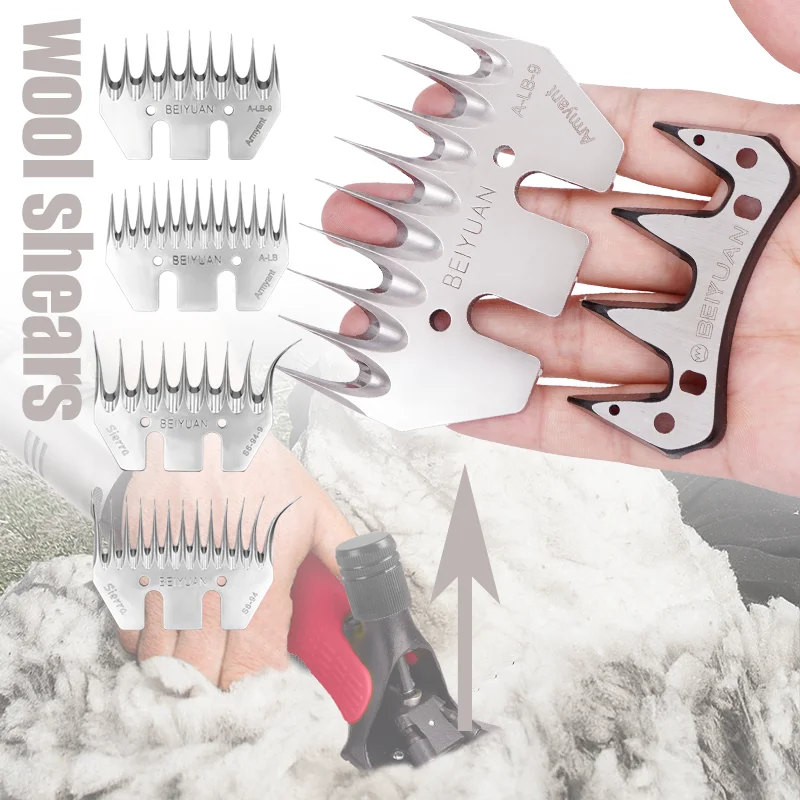 Cuchillas dentadas para tijeras de lana perro – Rectas y curvas - imagen 4