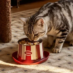 Cuenco elevado para gatos – Acero inoxidable y gran capacidad