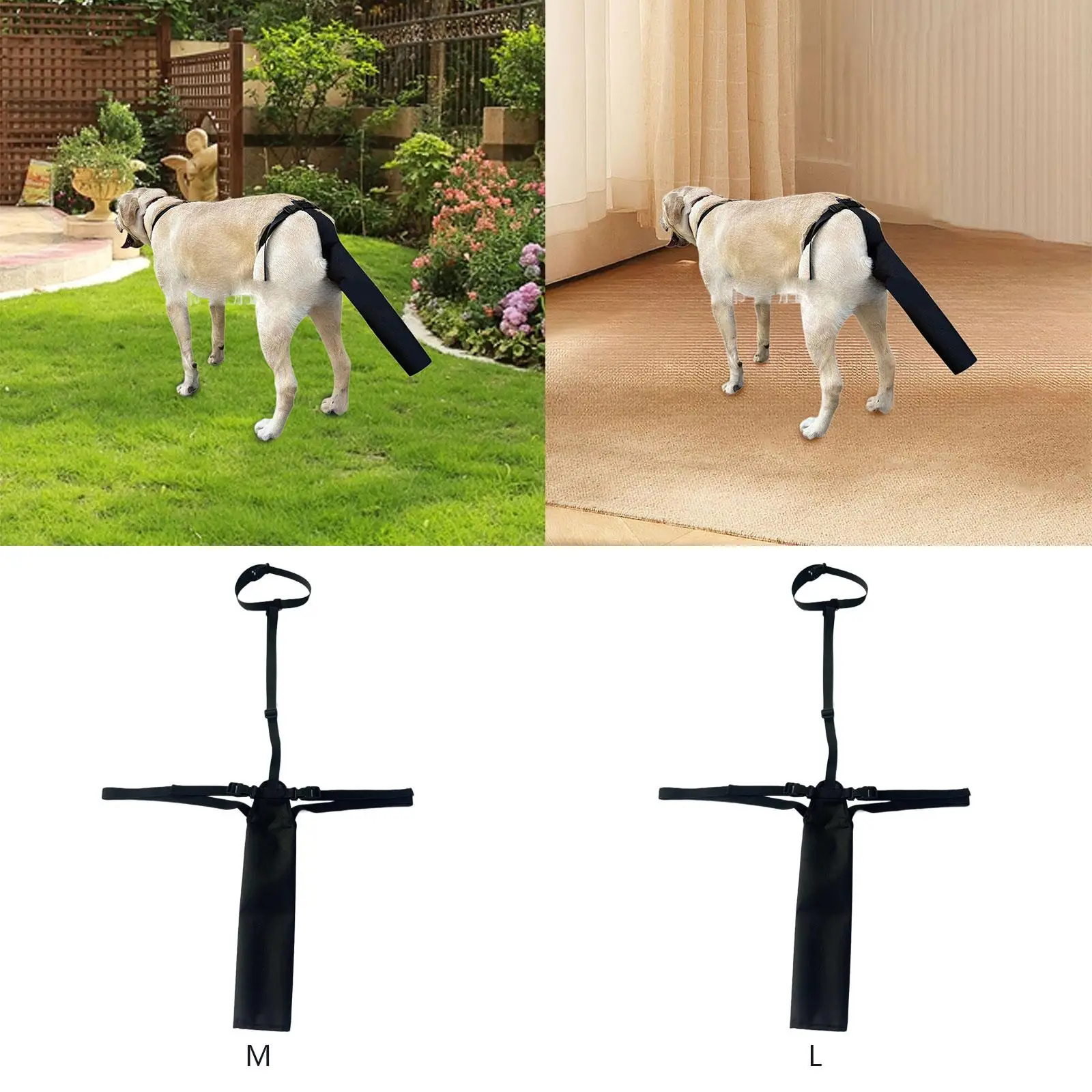 Dog Tail Sleeve Licking Dog Ends Protector Dog Supply Oxford Cloth Tail End Bag Pet Dog Tail Protector for Outdoor Activities