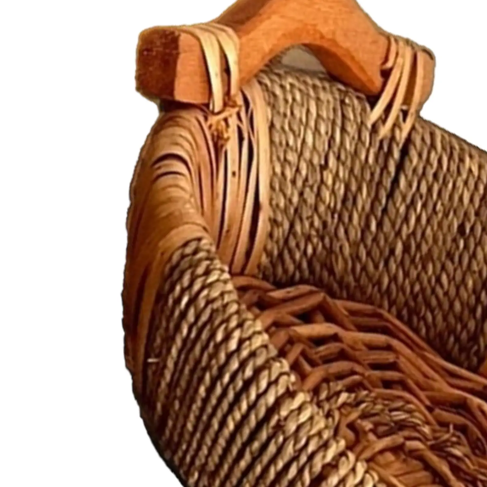 Wicker Woven Serving Tray Bread Basket Serving Basket Biscuit Cookies Pastry Display Basket for Picnic Restaurant Home Decor