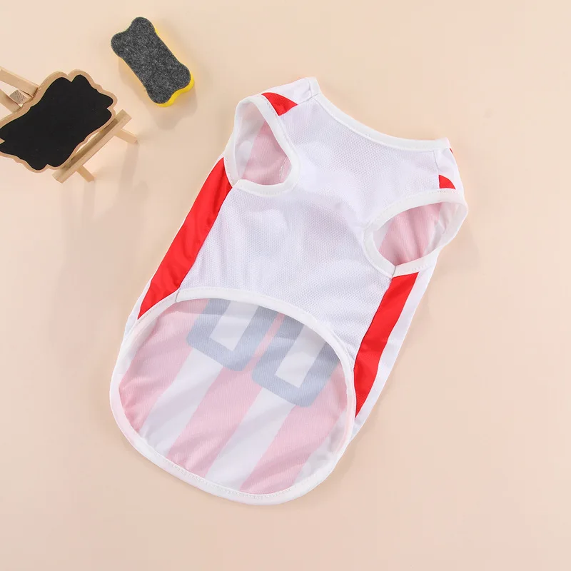 Camiseta para perros, camiseta de fútbol de baloncesto suave y cómoda, chaleco deportivo transpirable para perros, ropa para perros pequeños, medianos y grandes - imagen 4