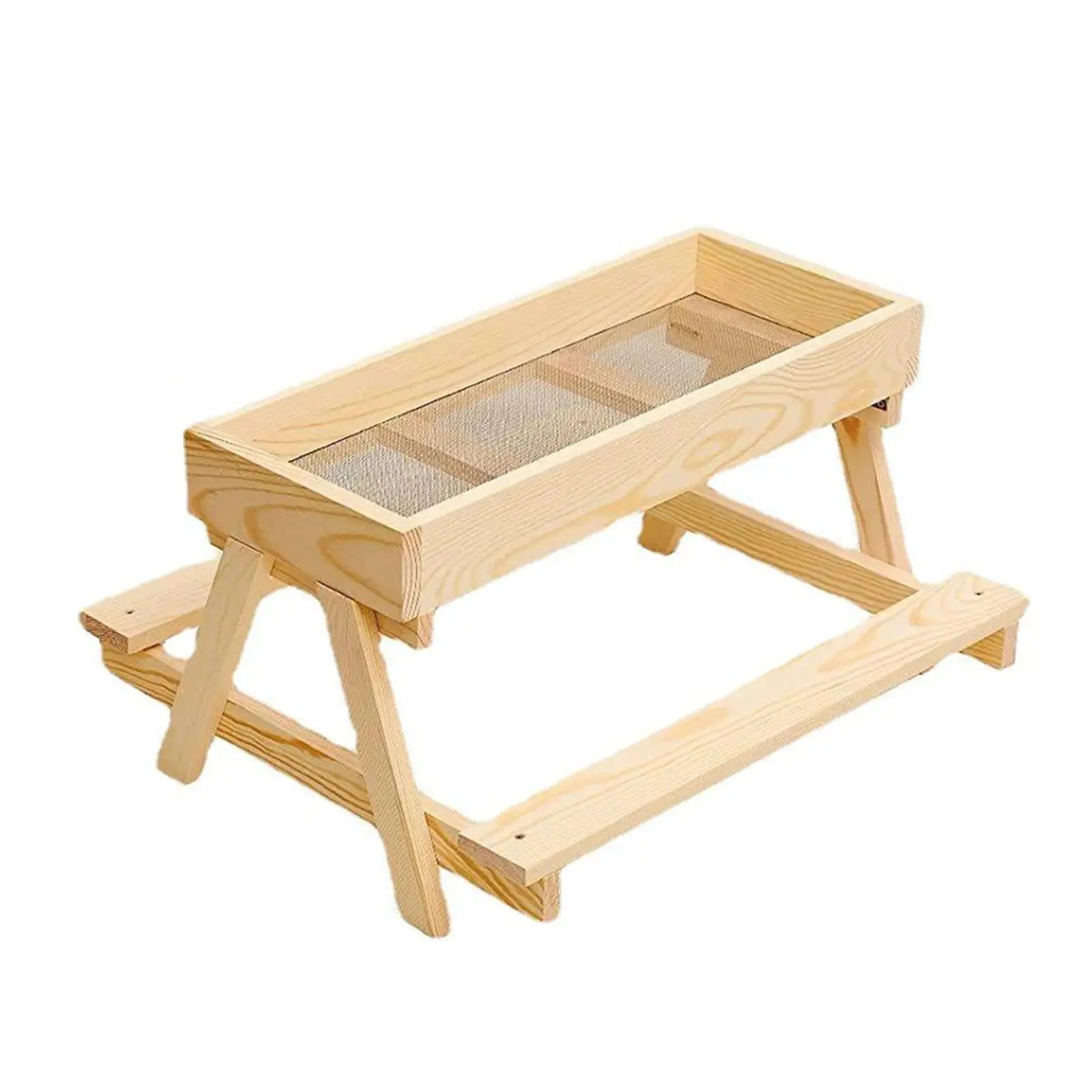 DIY Wooden Chicken Table Feeder Kit Sturdy Duck Feeder for Wild Bird
