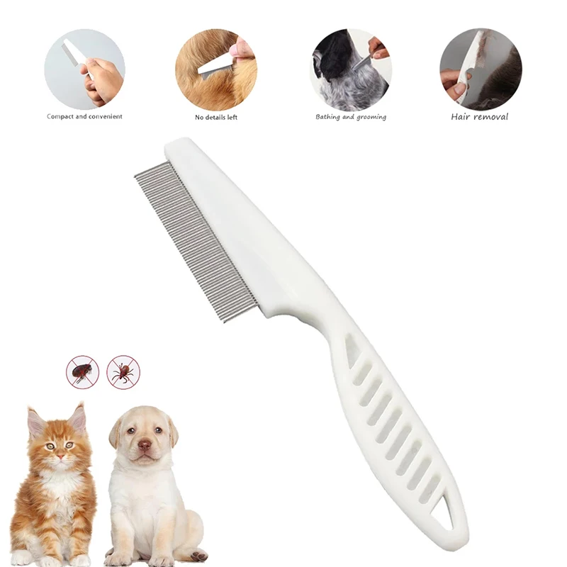 Peine antipulgas acero inoxidable para gatos y perros - imagen 3