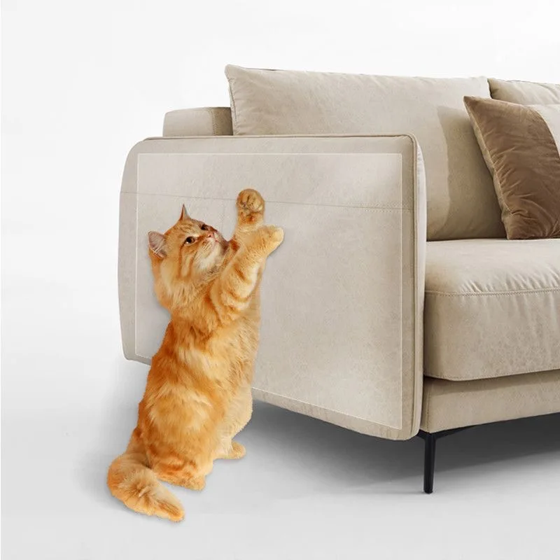 Protector de sofá a prueba de arañazos para gatos, protector de seguridad contra arañazos para muebles, protección esencial para sofá del hogar