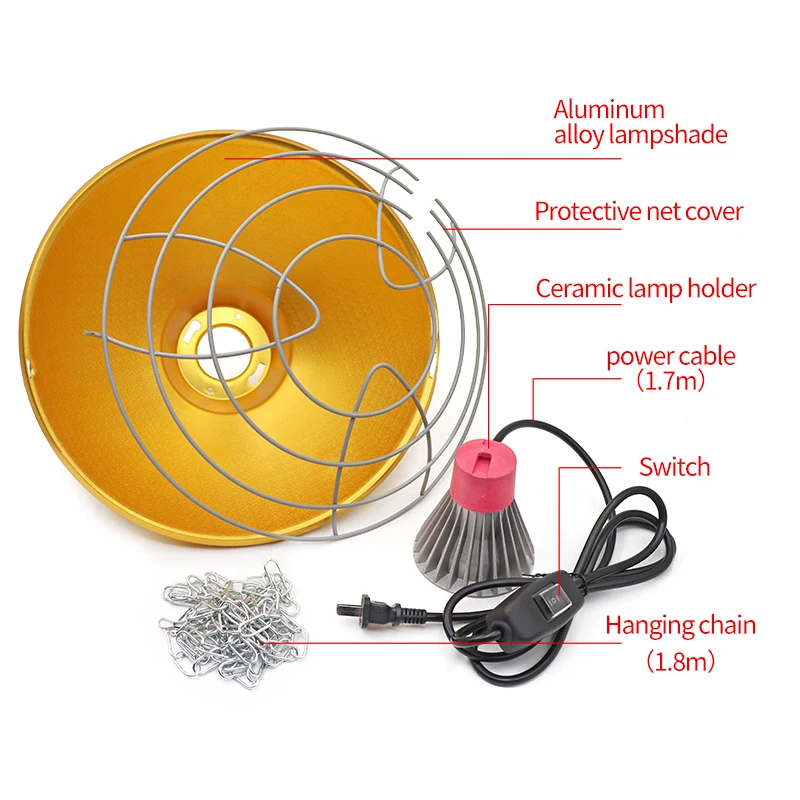 Pantalla de aislamiento para cerdos, lámpara de calefacción, sombra para ganado, aves de corral, equipo de aislamiento térmico, cría de aves de corral, granja de pollos - imagen 5
