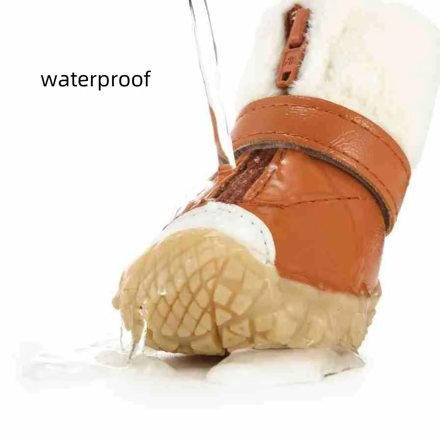 Botines impermeables de PU con Velcro para cachorros - imagen 3