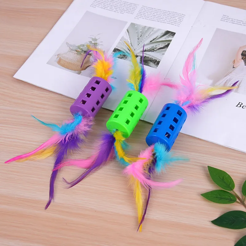 Cazador de Plumas con Campana para Gatos – Juguete Interactivo Sonoro - imagen 3