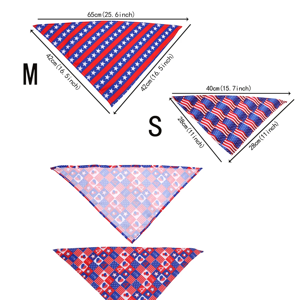Bandanas patrióticas para perros pequeños y gatos (pack 50) - imagen 2