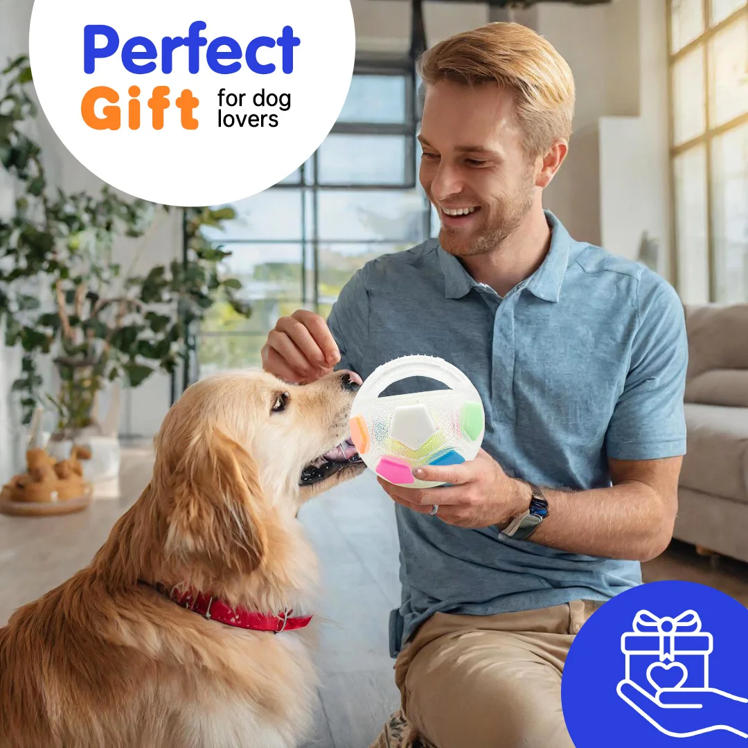 Juguete para perros - Pelota en forma de balón, dentición duradera - imagen 3