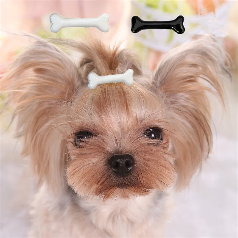 Nueva horquilla para perro, pinzas para el pelo de hueso para cachorro y gatito, bonita Clip de pico de pato, accesorios para el cabello para mascotas, accesorios para el cuidado del cabello para perros - imagen 2