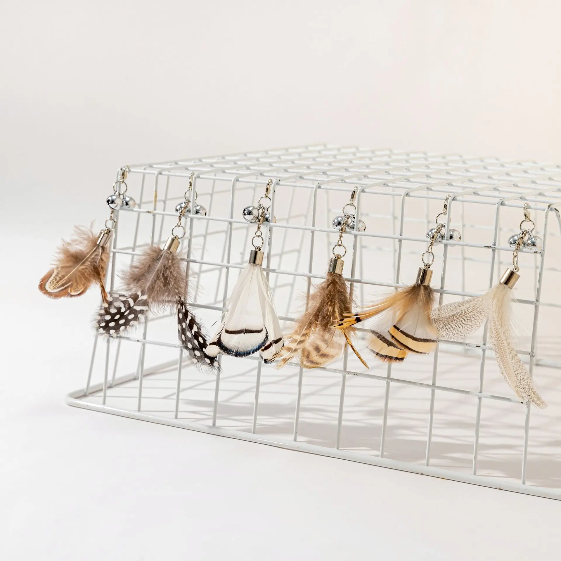 Juguete de plumas cortas para gatos, reemplazo DIY de palo de rompecabezas para gatos, accesorios de juguete para mascotas - imagen 2