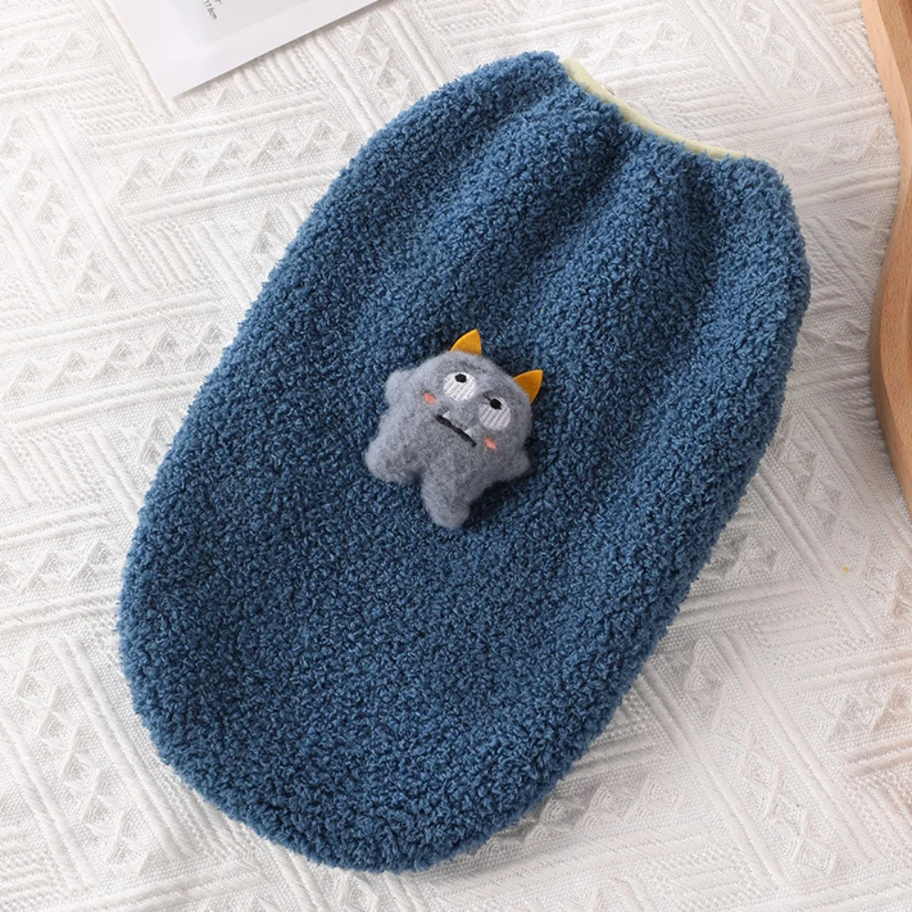 Ropa de lana para mascotas, chaleco para perros pequeños y medianos, camisa cálida de invierno, abrigo para perros, chaqueta para cachorros y gatos, disfraz para perros - imagen 4